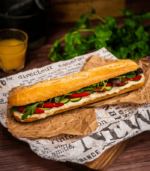 Erdélyi padlizsánkrémes bagett (Vegán)
